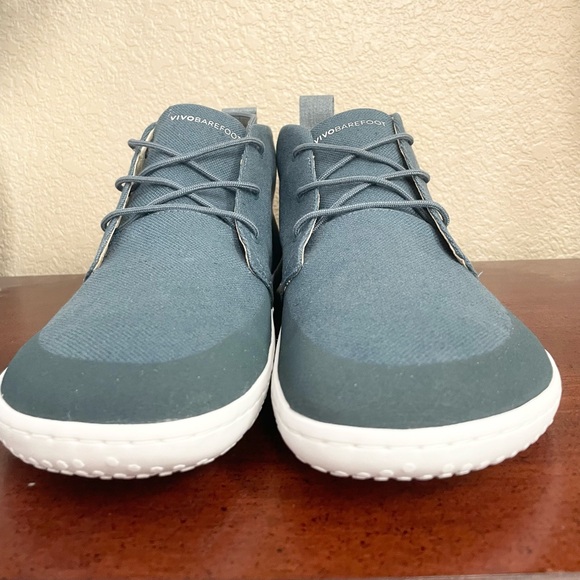 Vivobarefoot Gobi III Hemp Ankle Boot Deep Sea Blue Textile Men's Sz EU 44 US 11 - Picture 2 of 10